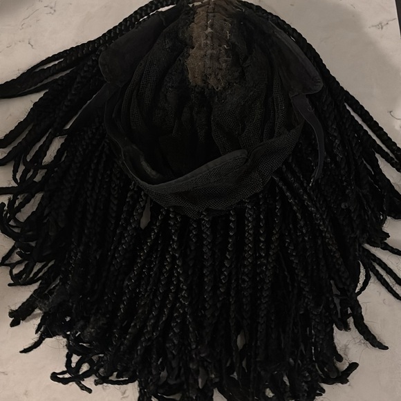 Natural color black Bob box braided wig color 1 - Picture 6 of 11